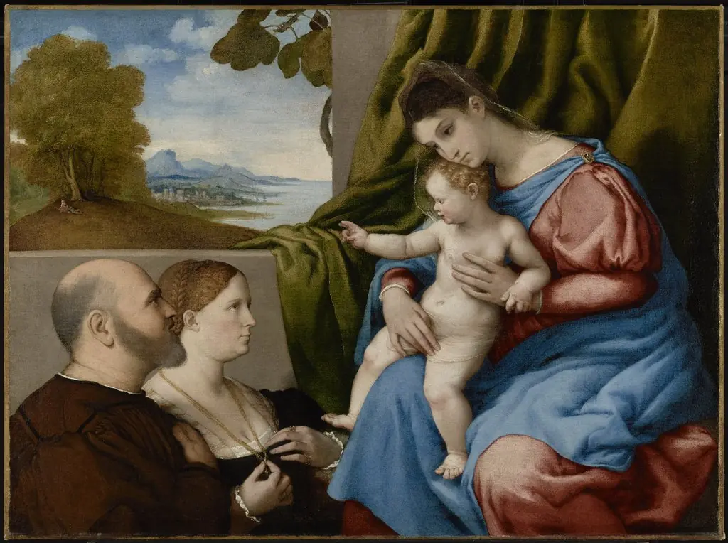 Madonna and Child with Two Donors