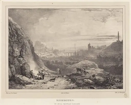 Edimbourg vu de la Chapelle Saint-Antoine