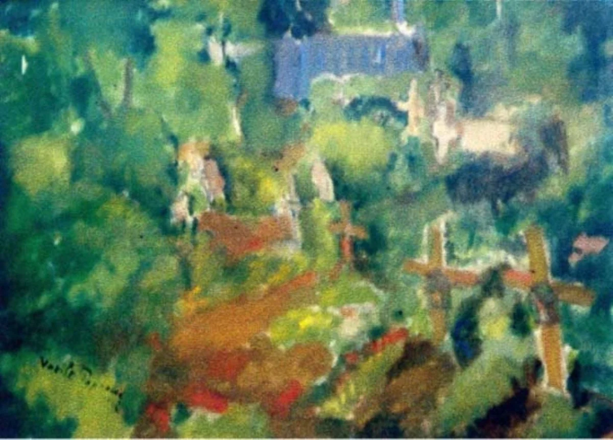 Peisaj, by Vasile Popescu, unspecified, 1942