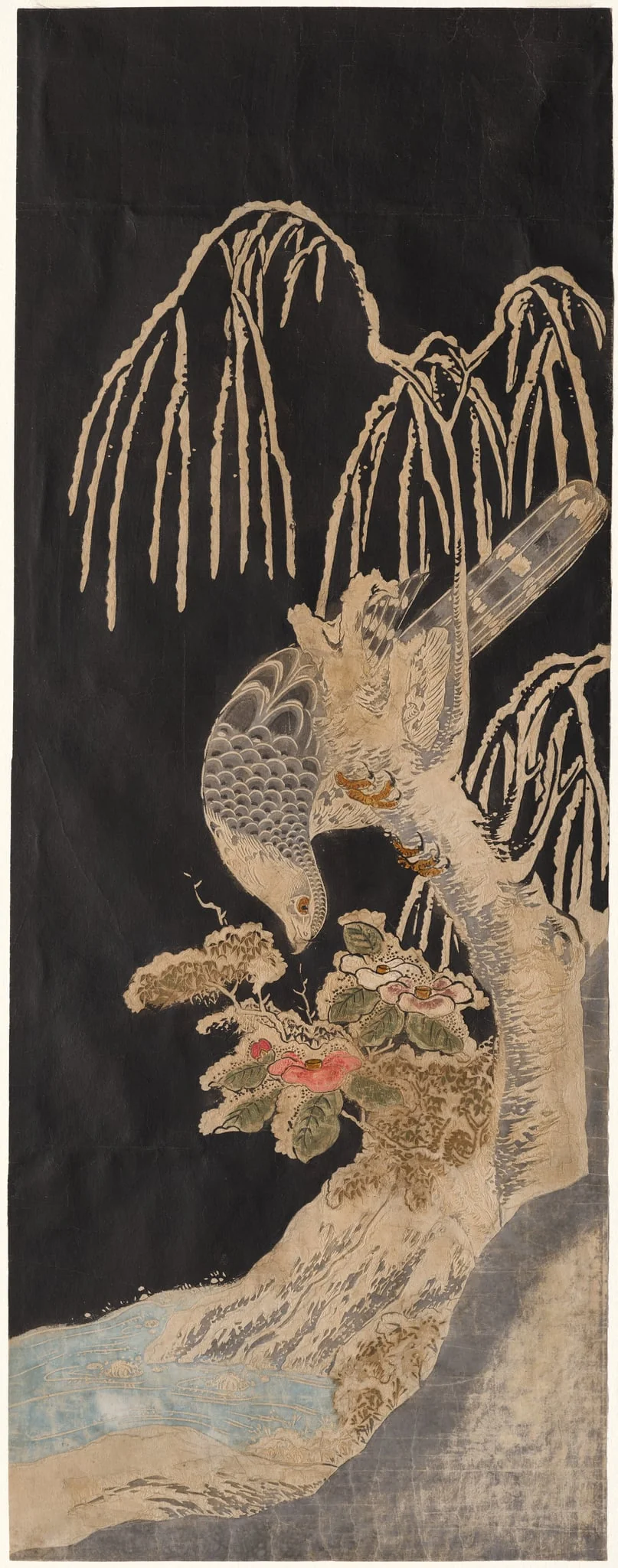 Falcon on a Willow, by Isoda Koryūsai, 1780
