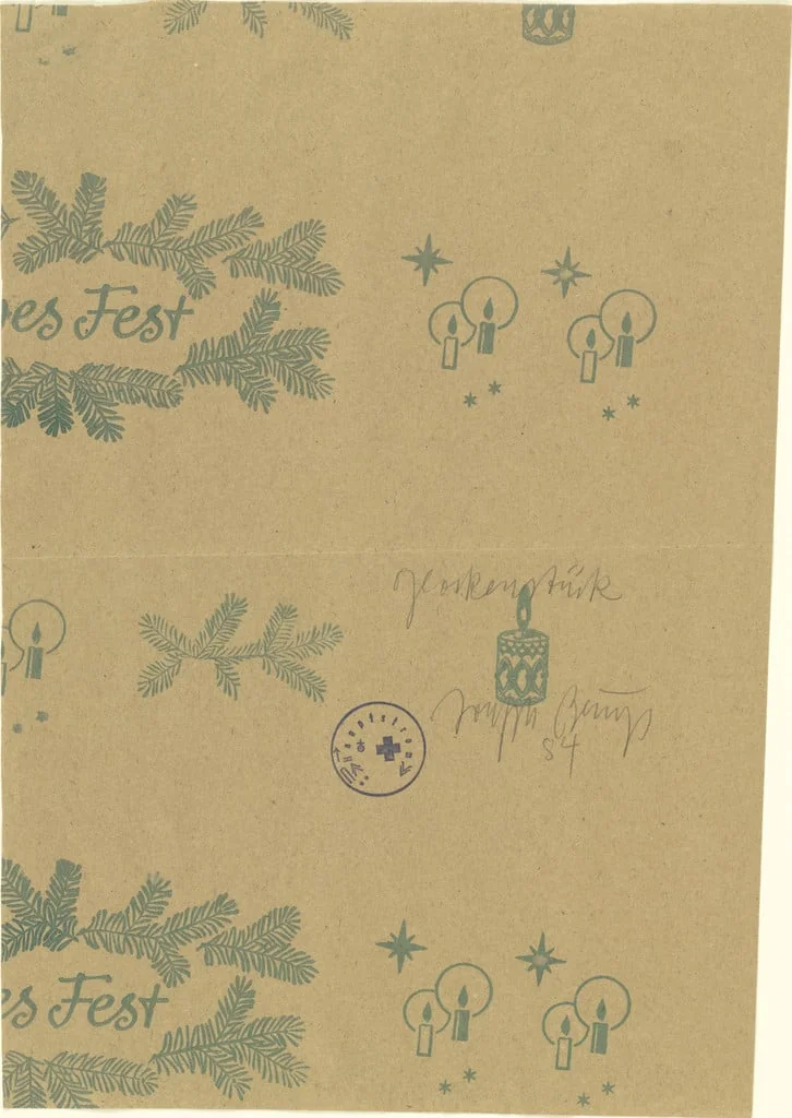 Untitled, by Joseph Beuys, graphite, 1984