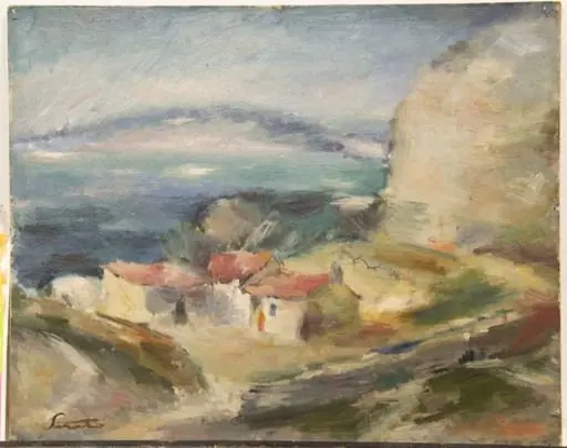 Peisaj cu case
