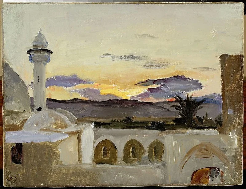 Dschenim in Samaria. From the journey to Palestine