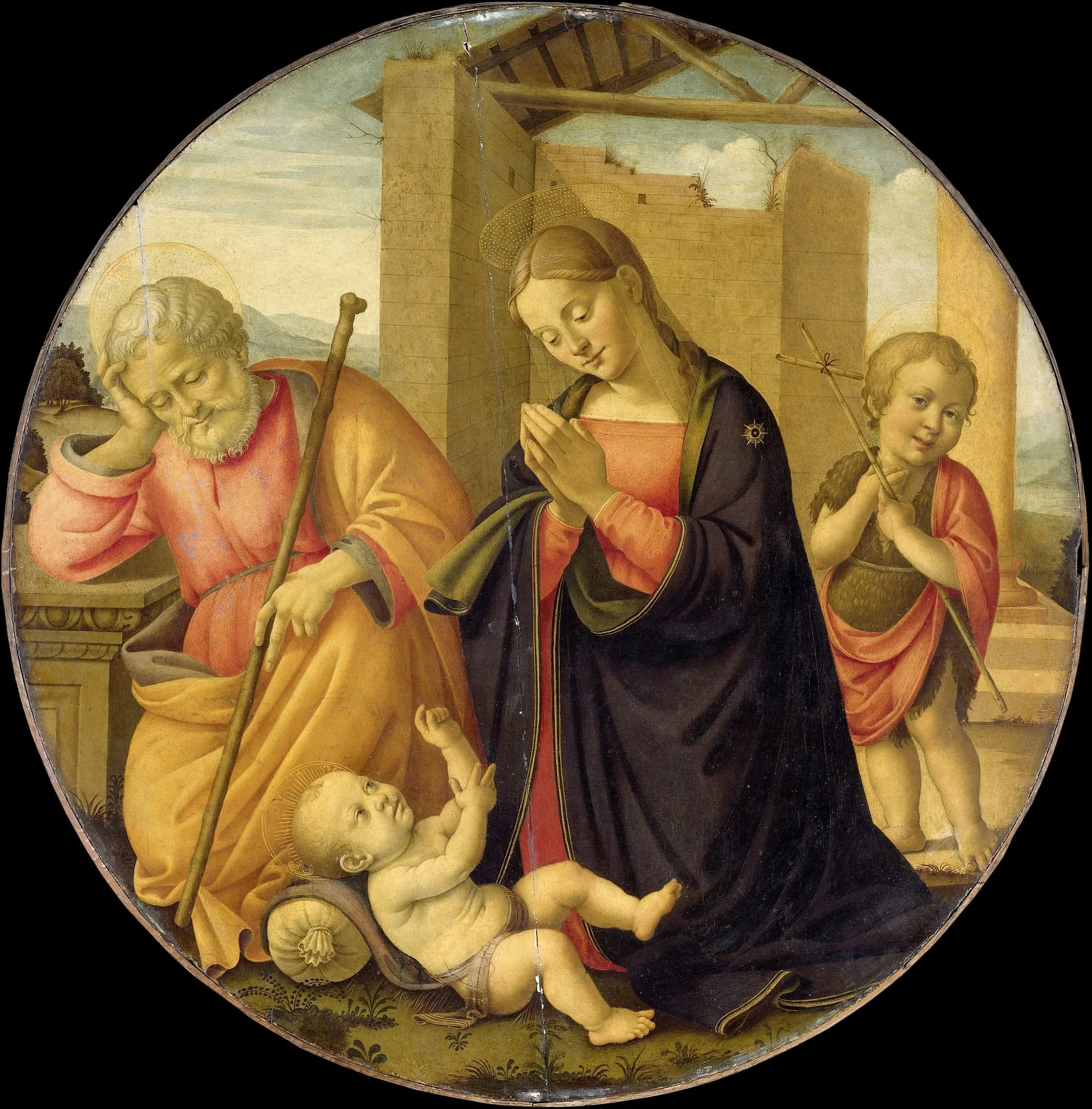 Worshipping the Christ Child, by Master Allegro, unspecified, 1498