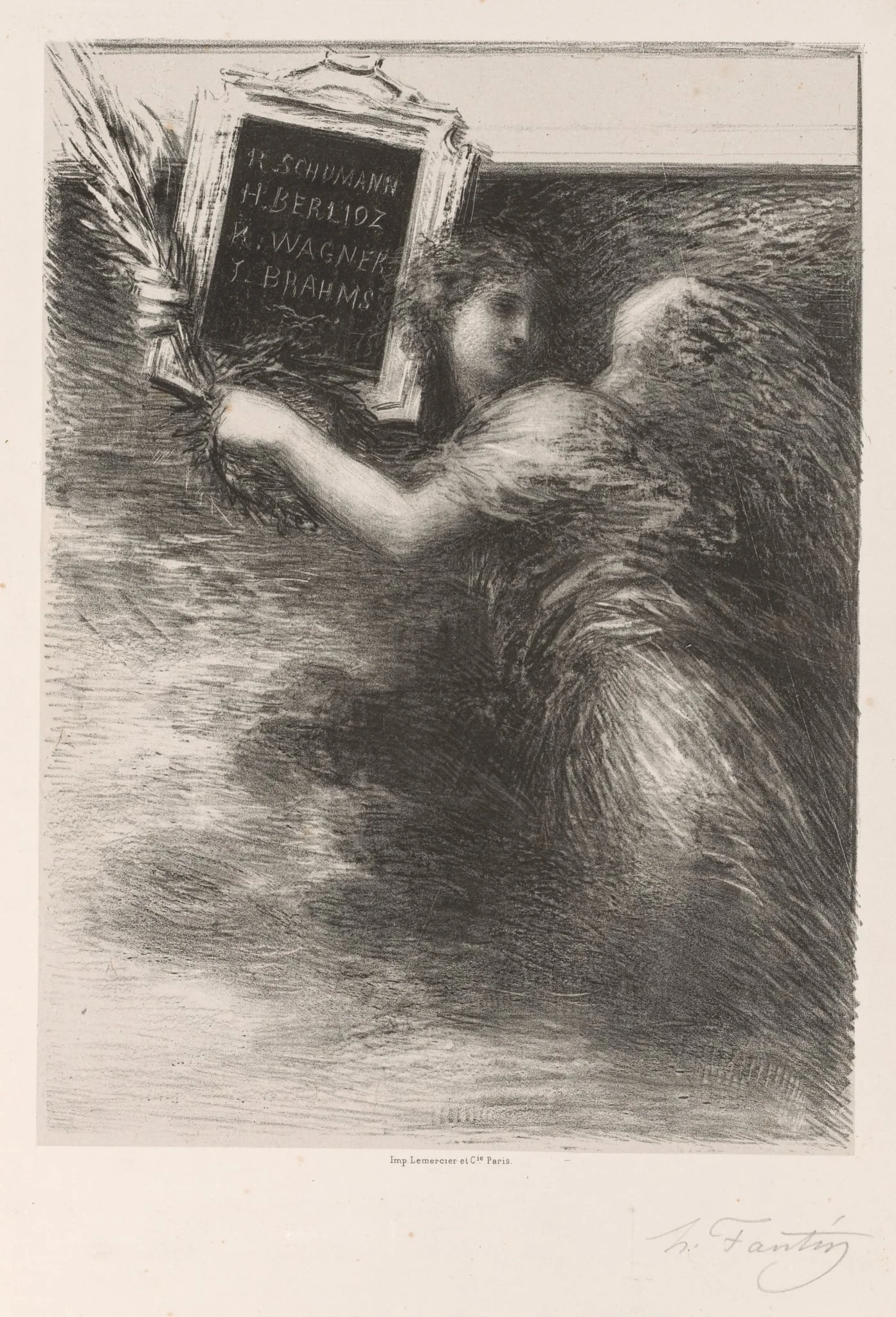 The Genius of Music, by Henri Fantin-Latour, 1881