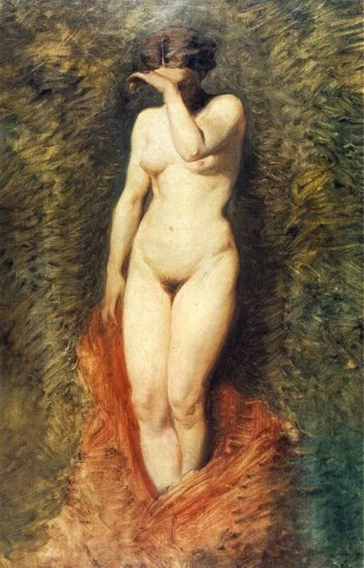Phryne., by Artur Grottger, oil, 1867