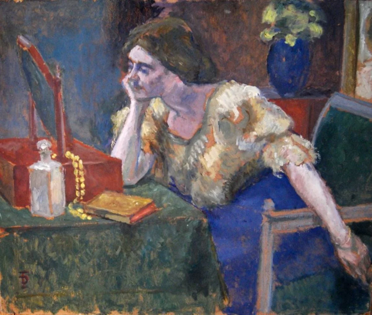 Femeie la oglindă, by Theodor Pallady, unspecified, 1921