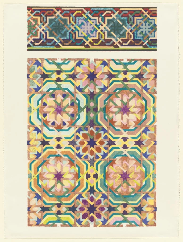 Untitled, by Joyce Kozloff, ink, 1977