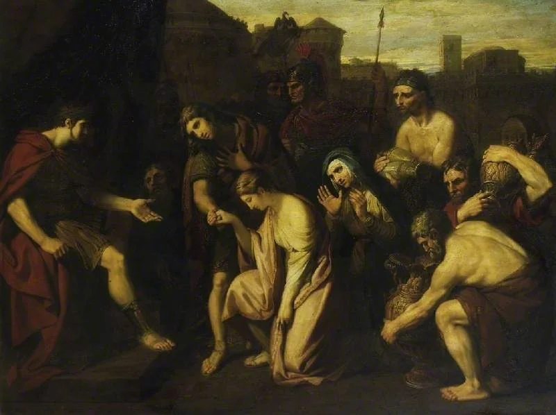 The Continence of Scipio, by Benjamin West, oil, 1766