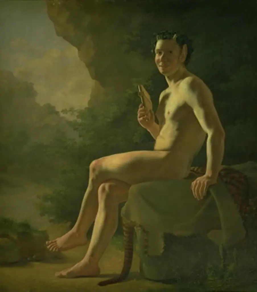 Young Pan in a Grotto. Model