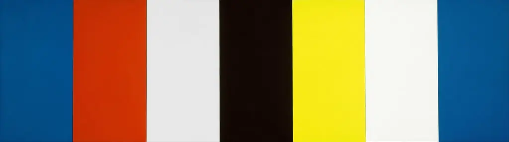 Red Yellow Blue White and Black