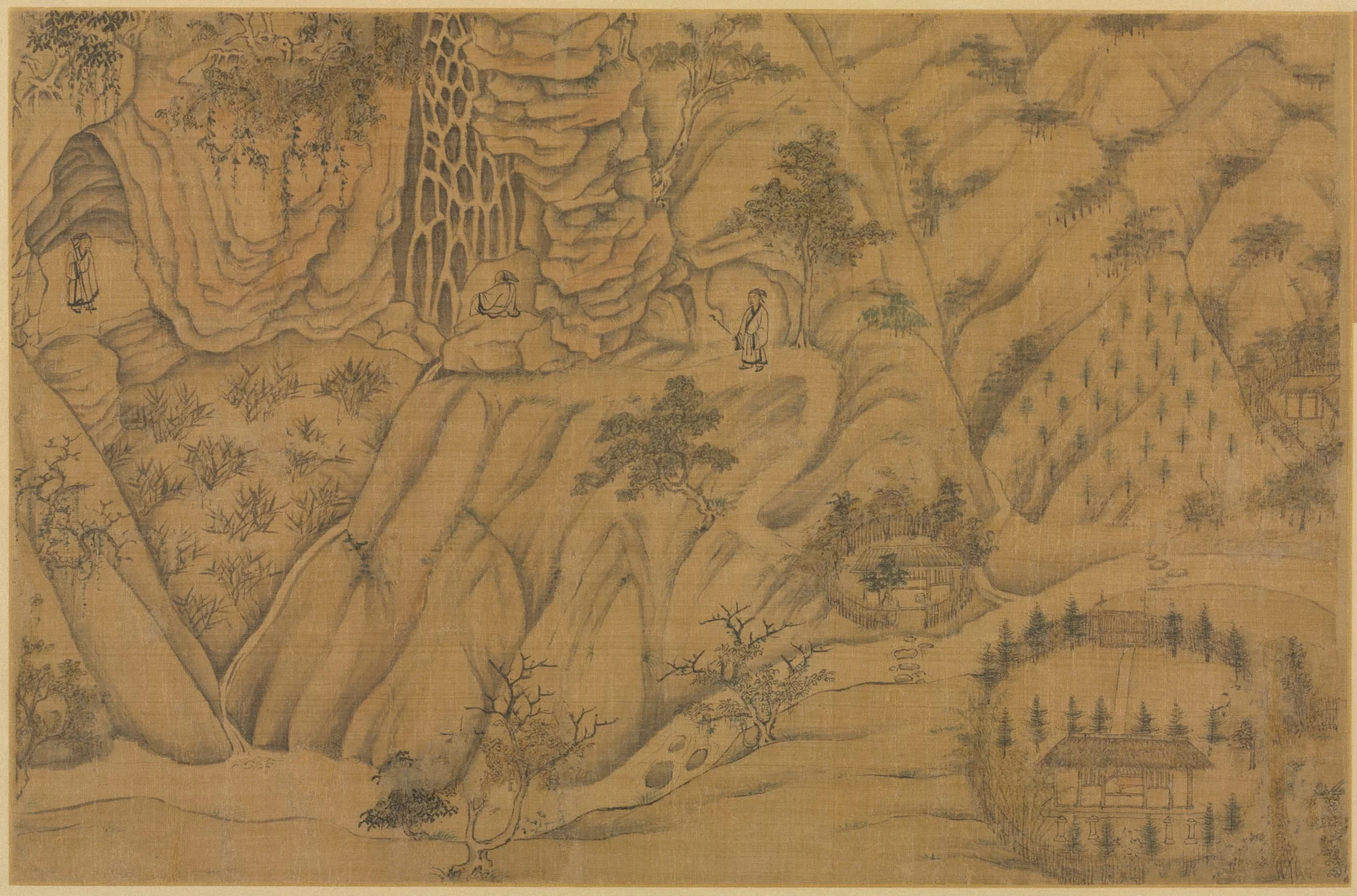 Dwelling in the Longmian ("Sleeping Dragon") Mountains, by Li Gonglin, unspecified, 1200