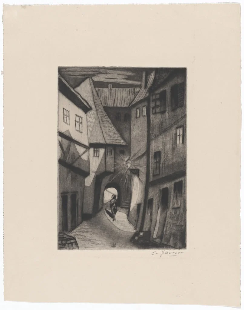 Untitled, by Emil Ganso, ink, 1927