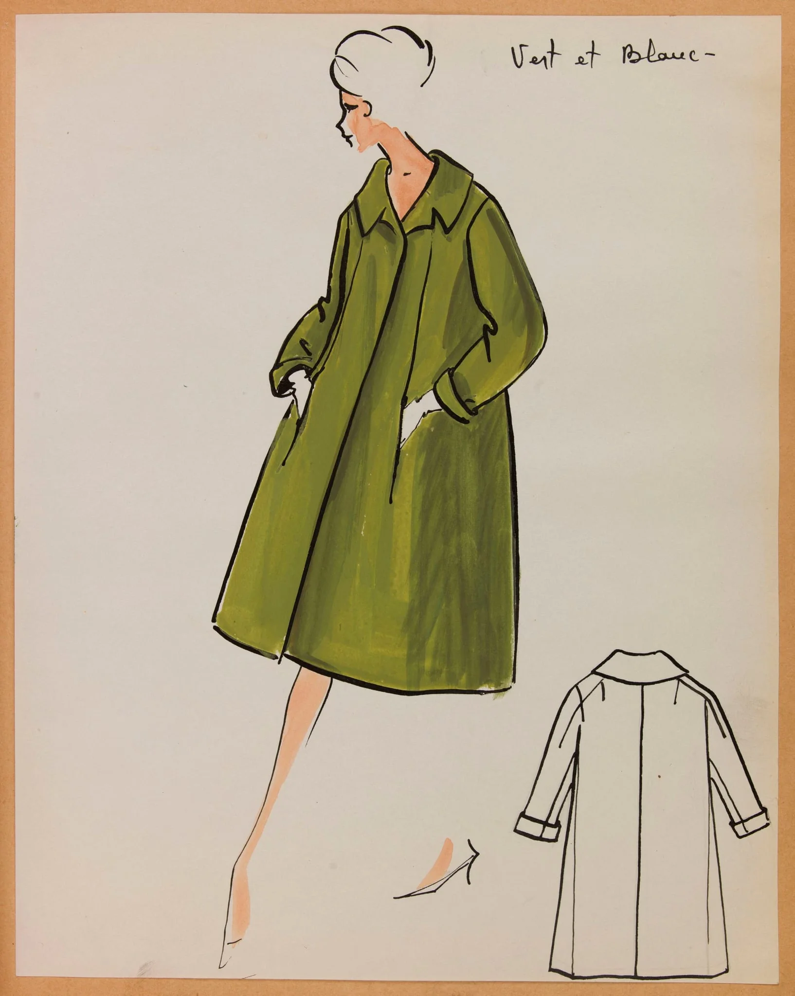 Vert et blanc, by Carven, 1958