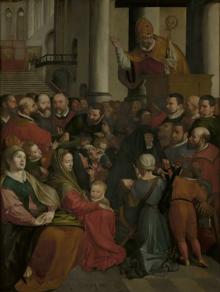 Saint Eligius preaches in Antwerp