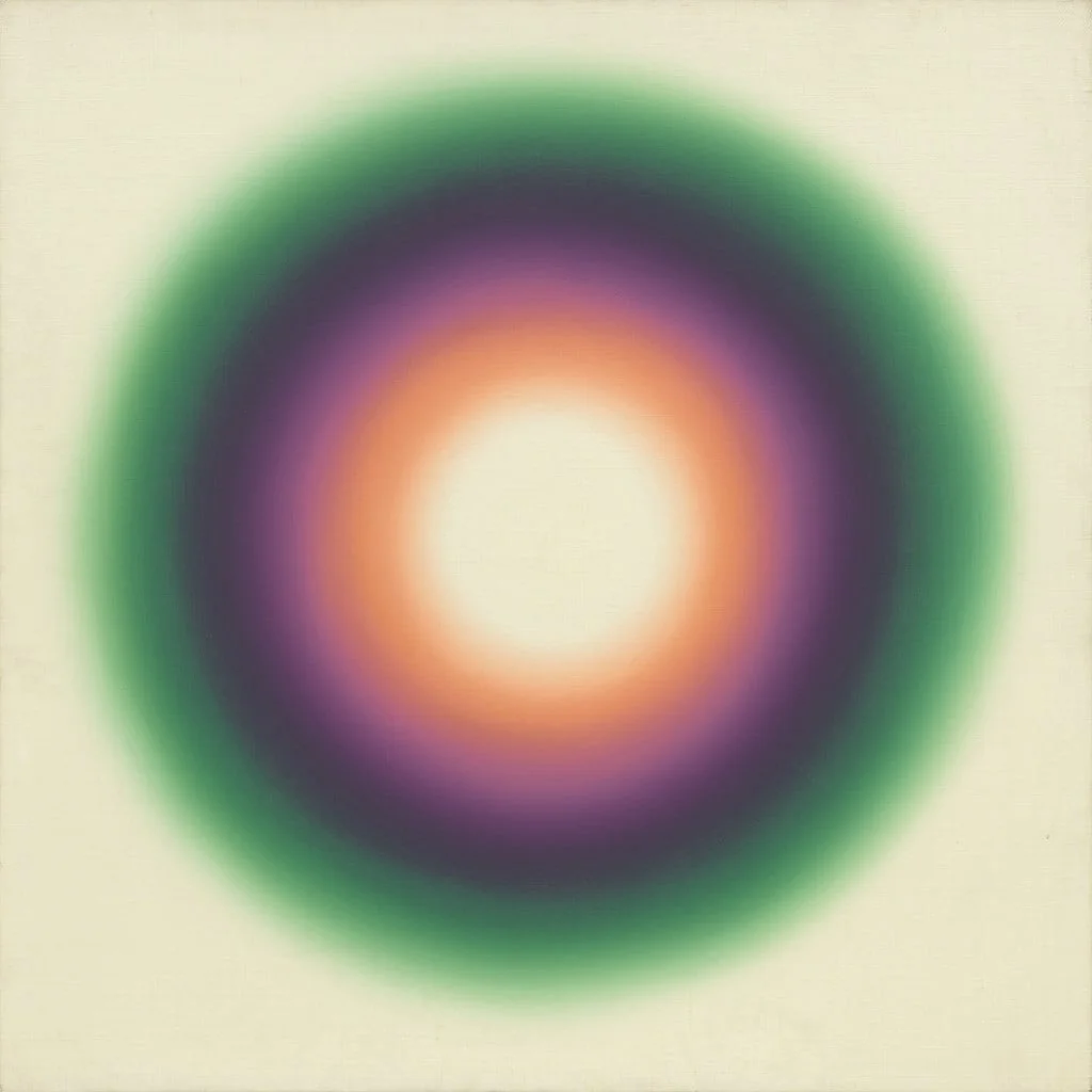Untitled, by Wojciech Fangor, oil, 1963