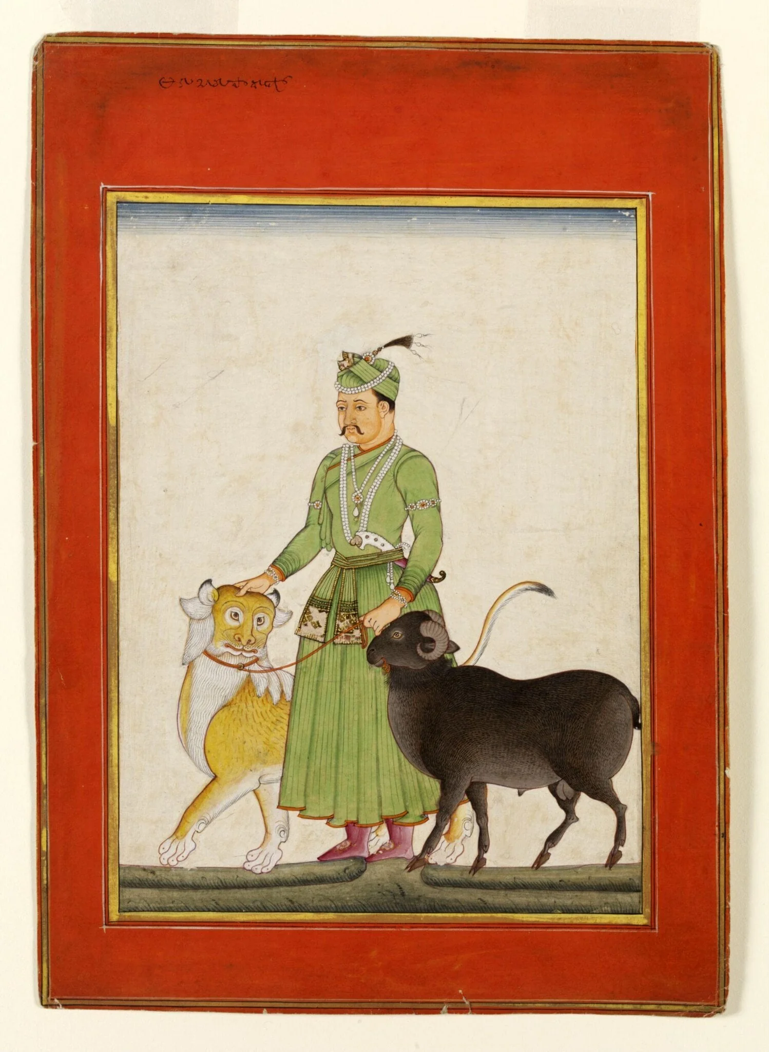 Emperor Akbar, by Unknown, paint, 1780