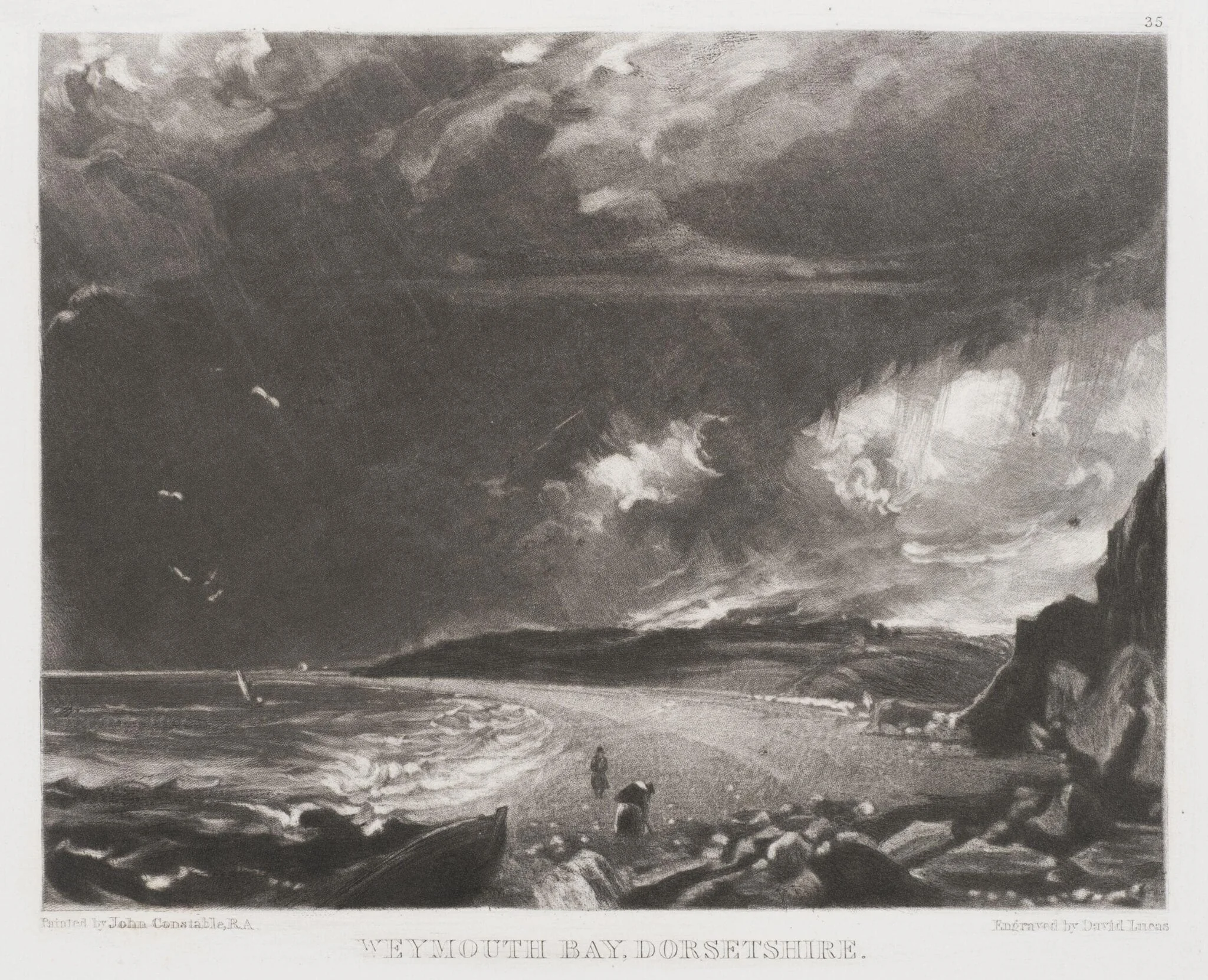 WEYMOUTH BAY, DORSETSHIRE, by John Constable, 1855