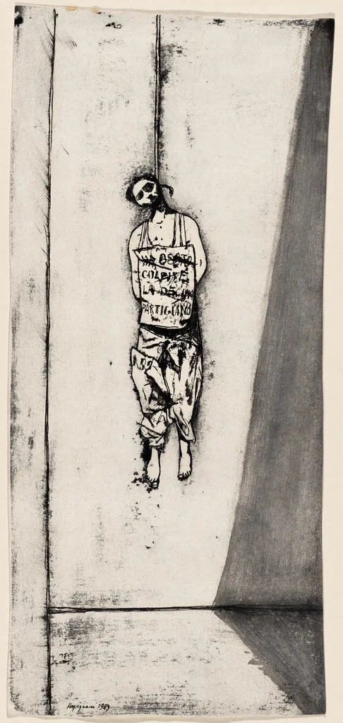 Untitled, by Renzo Vespignani, ink, 1949