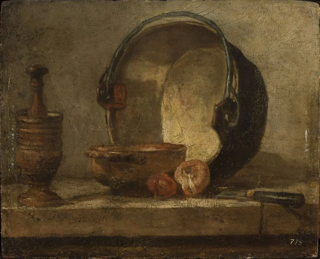 Still life with kitchen utensils