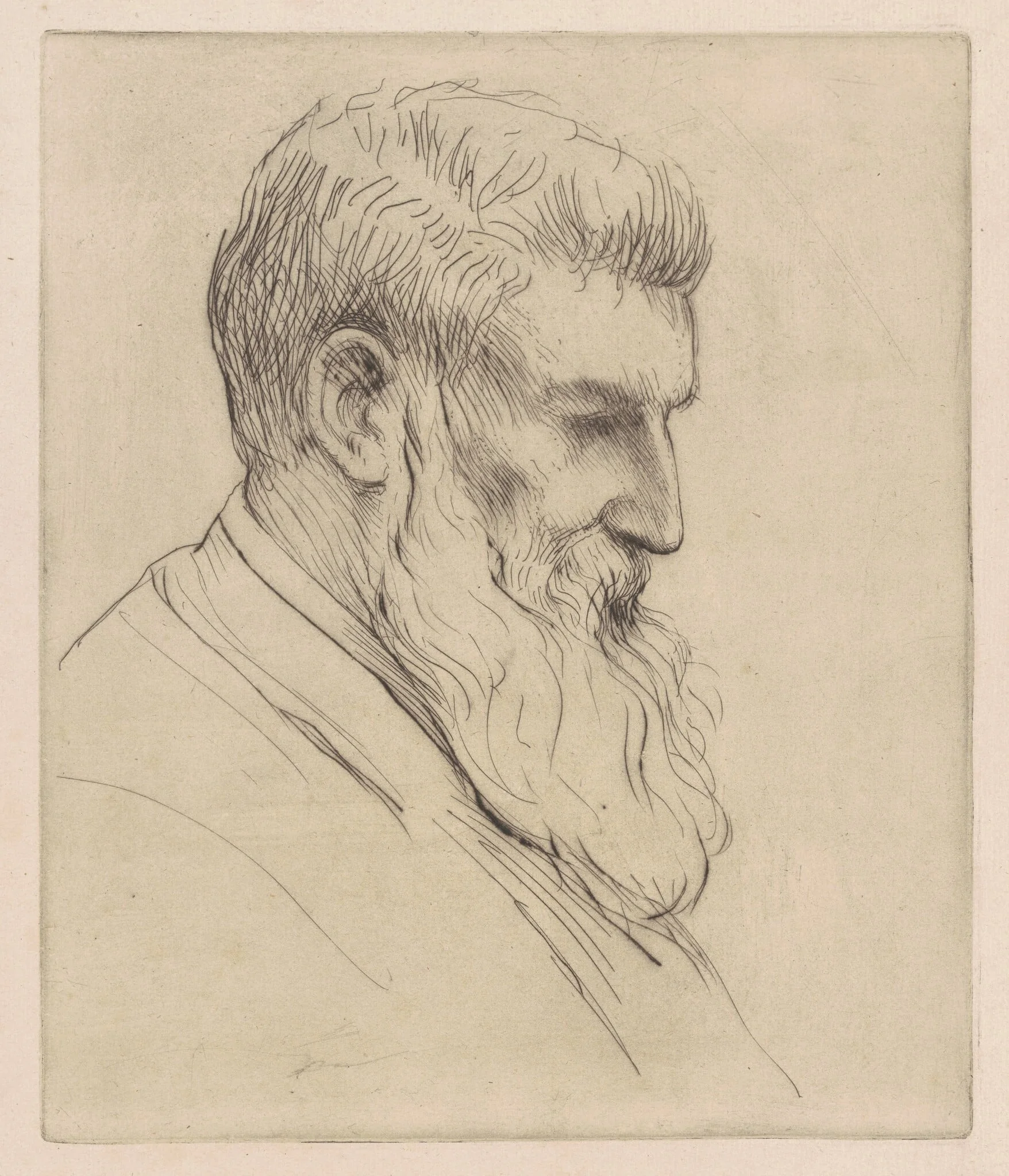 Craibe Angus, by Alphonse Legros, ink, 1878