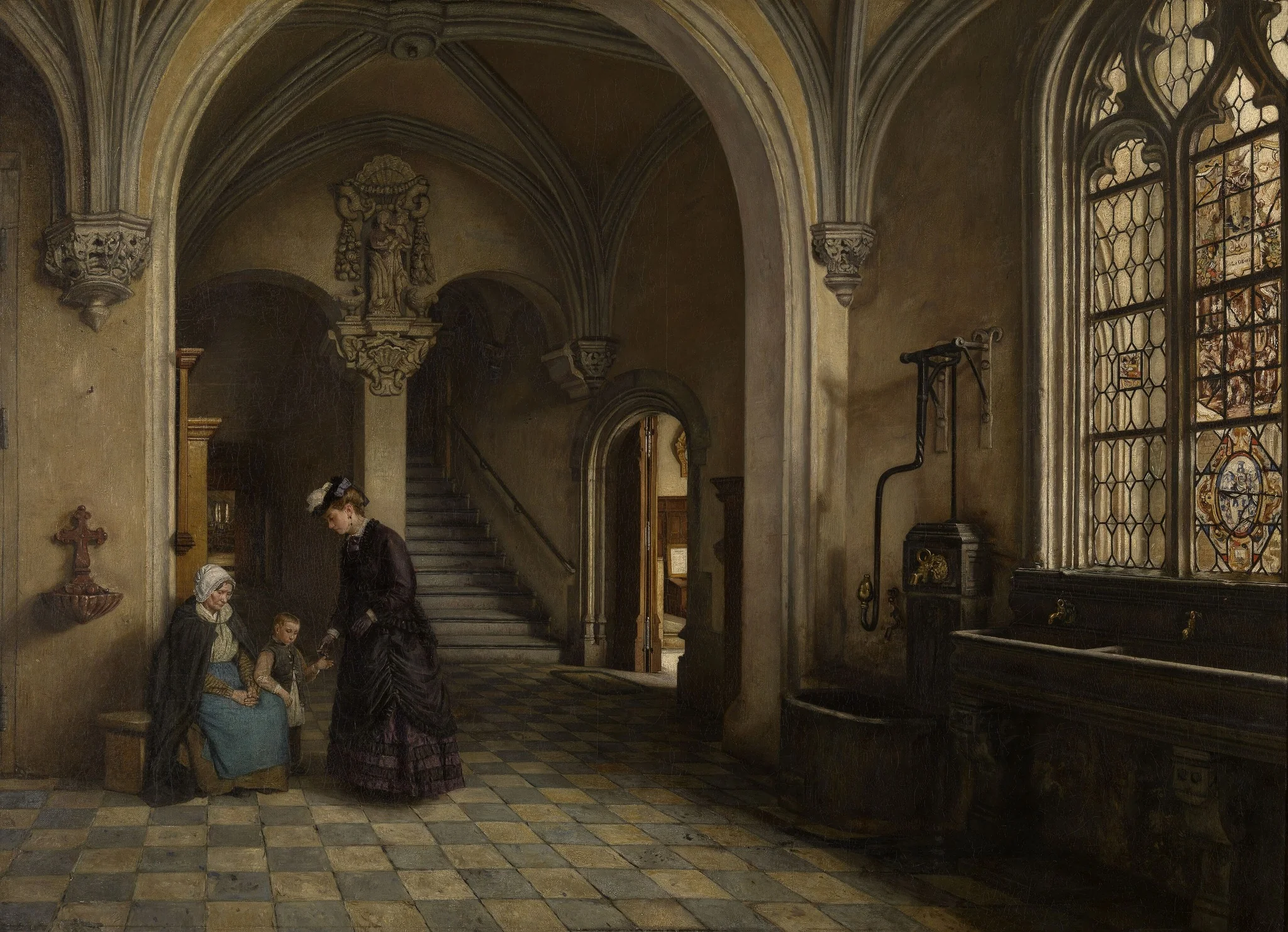 Interior of the Church of Saint Paul in Antwerp