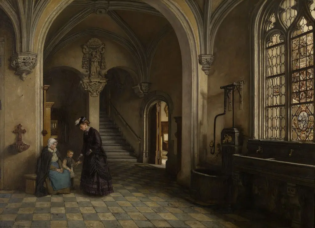 Interior of the Church of Saint Paul in Antwerp