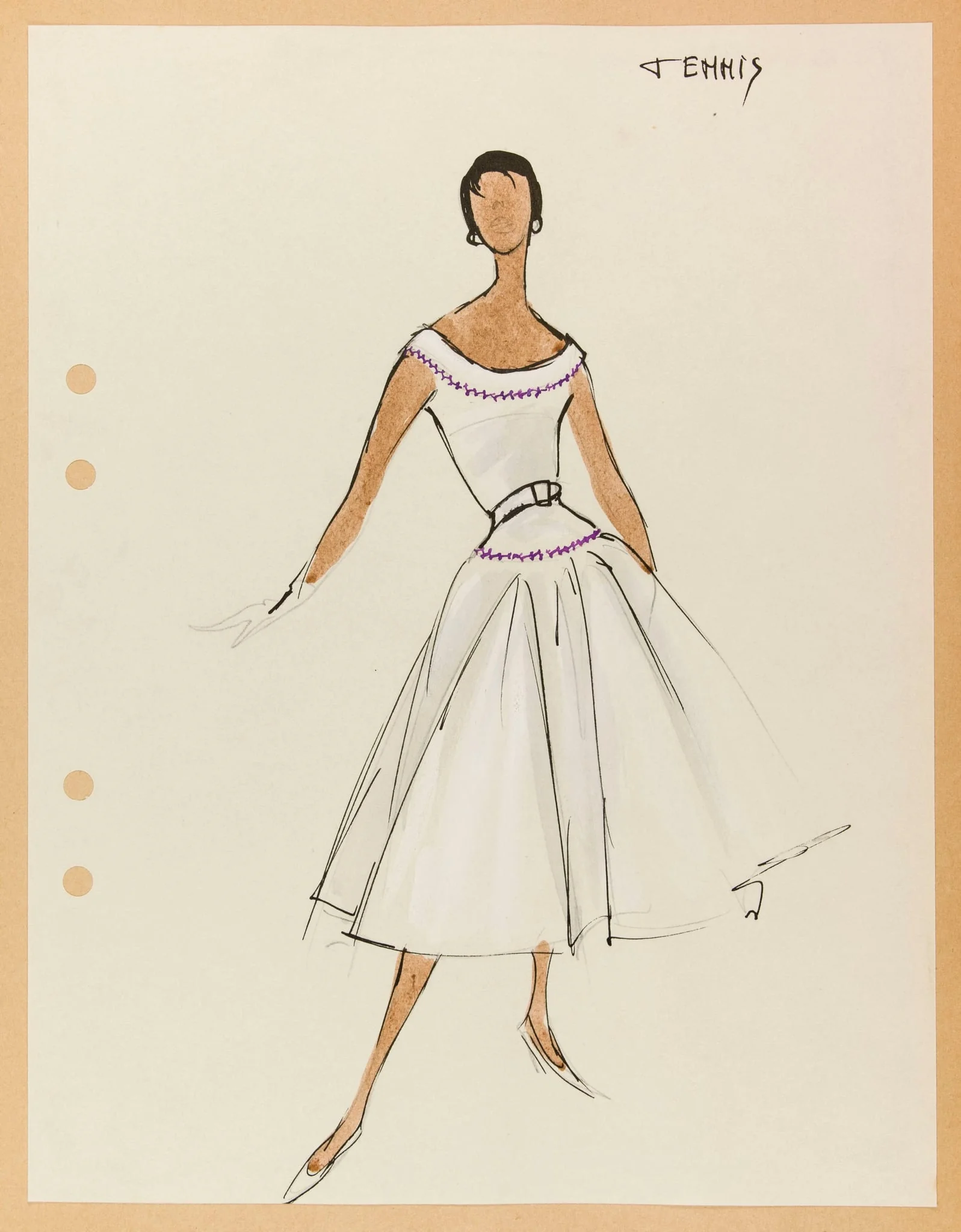 Tennis, by Marie-Louise Carven, 1955