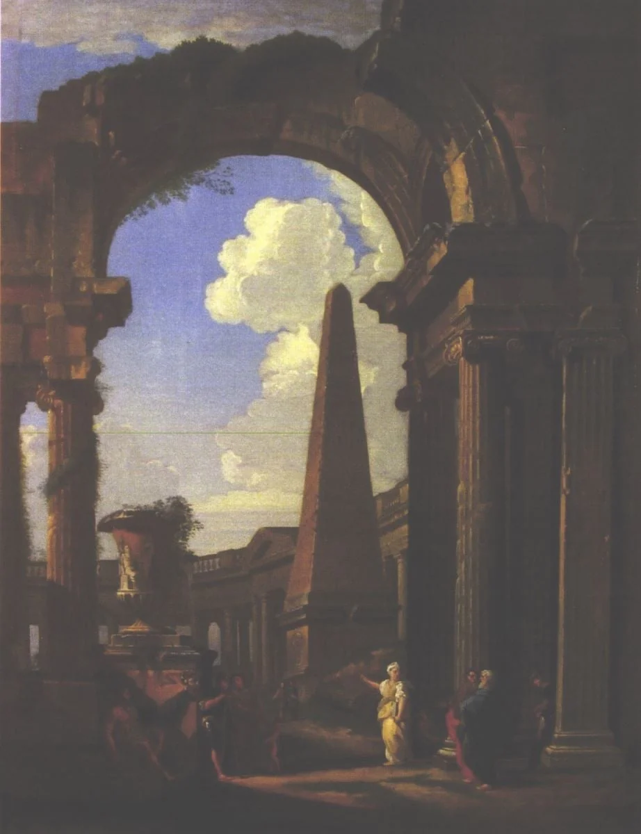 Peisaj cu ruine, by Giovanni Paolo Pannini, unspecified