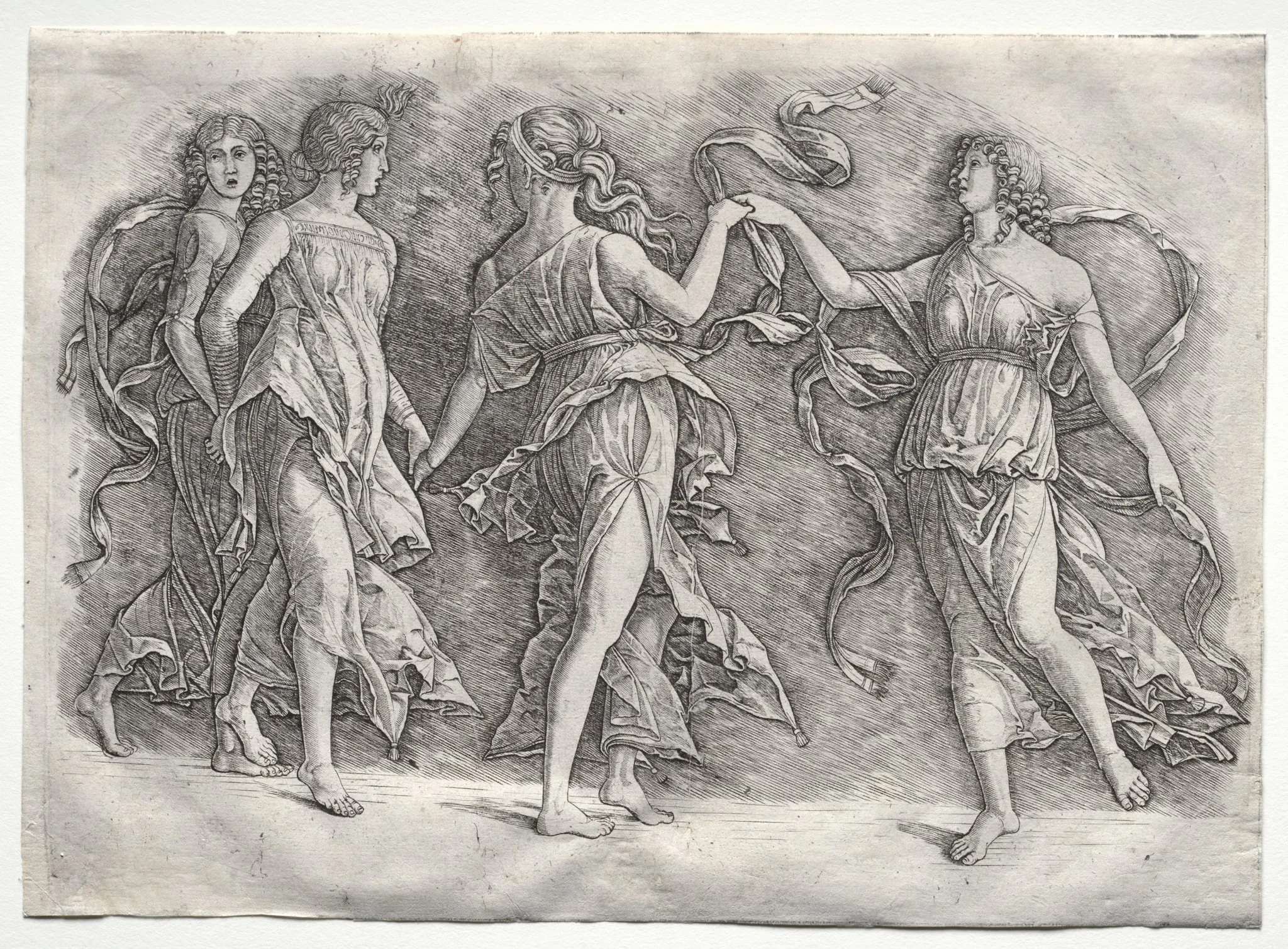 Four Dancing Muses, by the so-called Premier Engraver, 1497