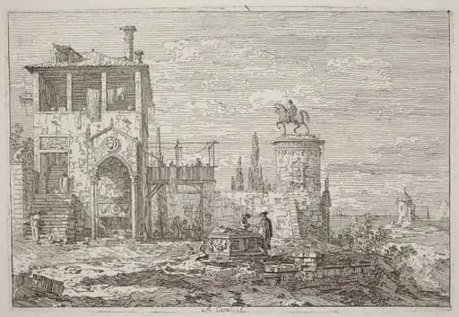The Equestrian Monument [upper right]