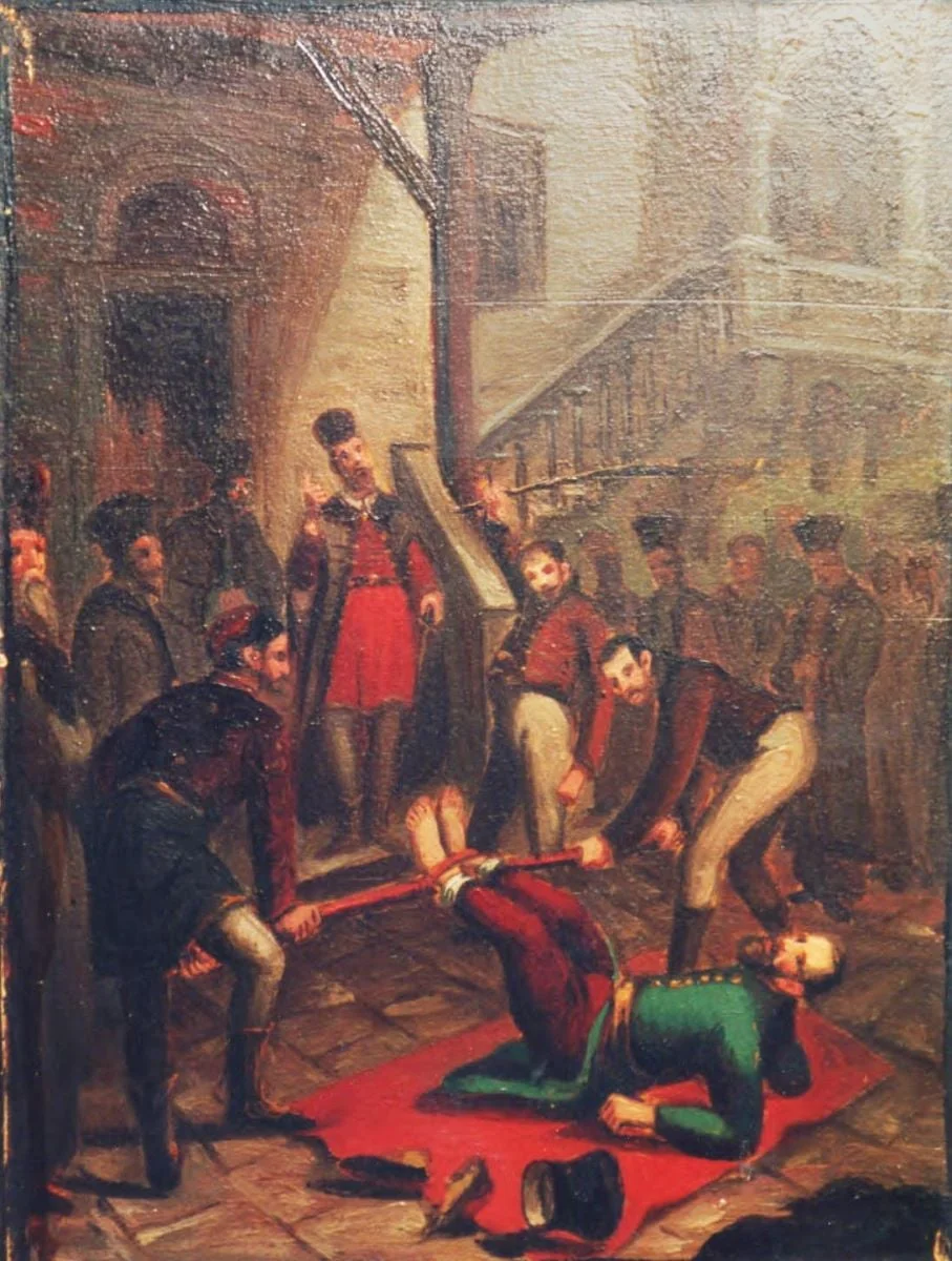 Bătaia la tălpi, by Gheorghe (George) Ioachim Pompilian, unspecified
