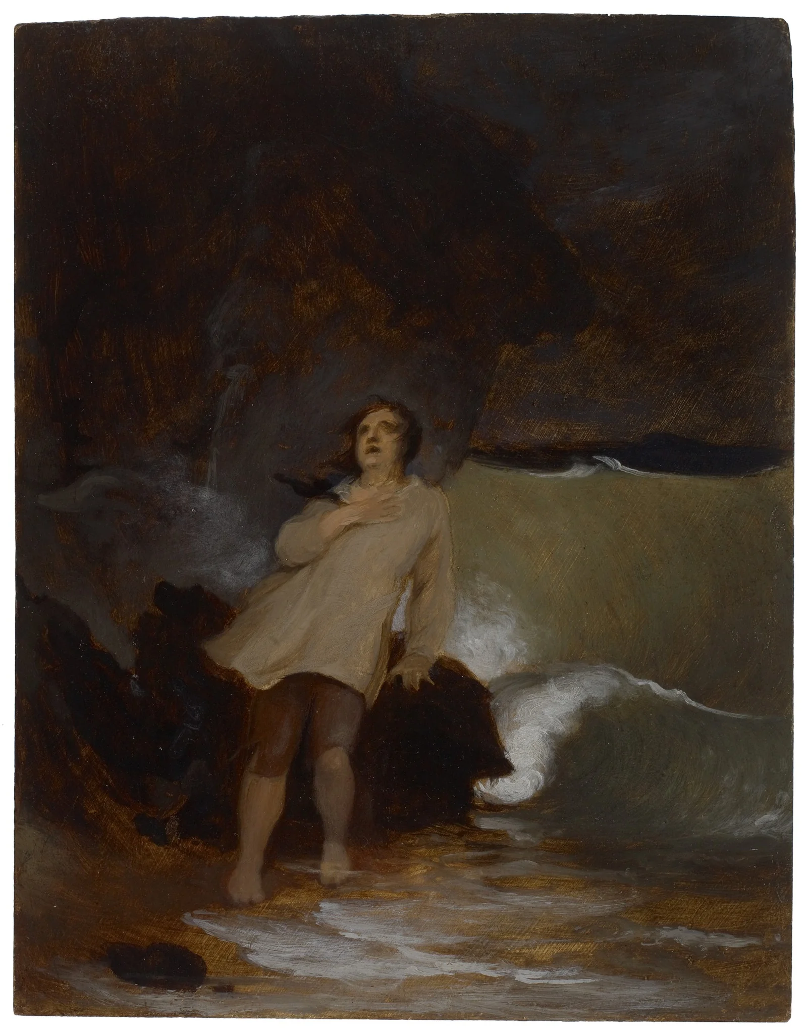 The Shipwreck of Robinson Crusoe, by Thomas Sully, unspecified, 1833