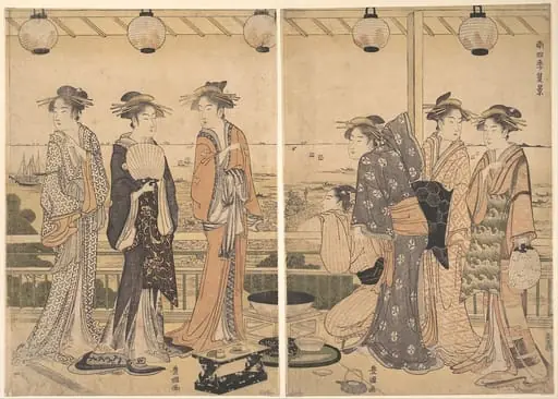 南四季  夏景|The Four Seasons in Southern Edo: A Summer Scene (Minami shiki;  Natsu [no] kei)