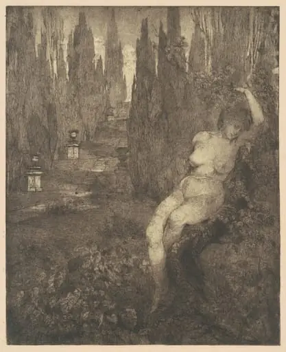 Donna ignuda addormentata nel parco [Naked Woman Asleep in the Park]