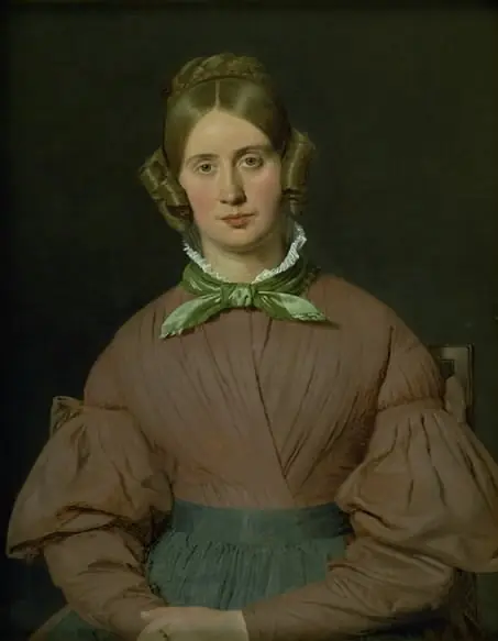 Portrait of Susanne Cecilie Købke, née Købke, the Artist´s Wife