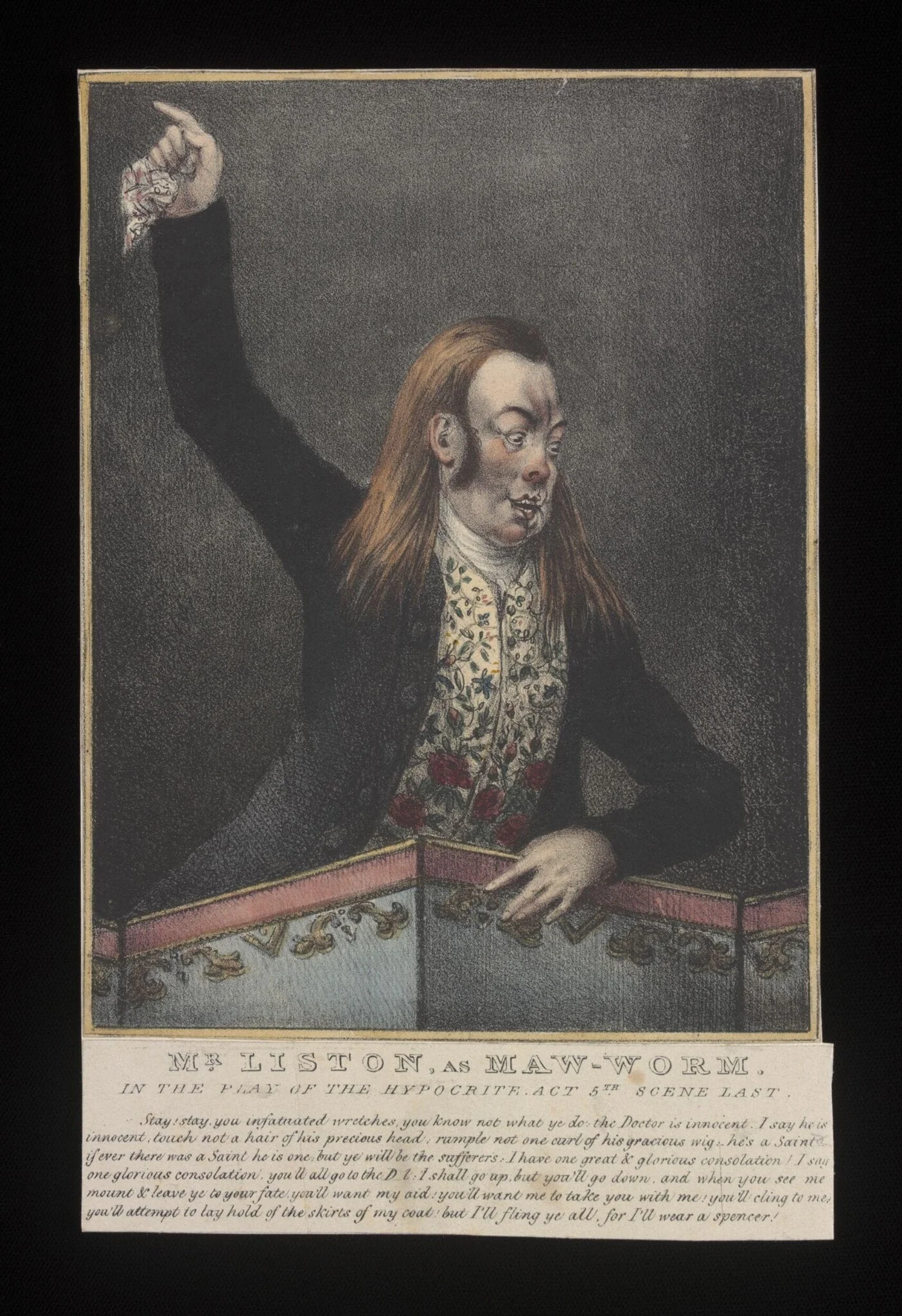 Mr Liston as Maw-Worm in the Hypocrite