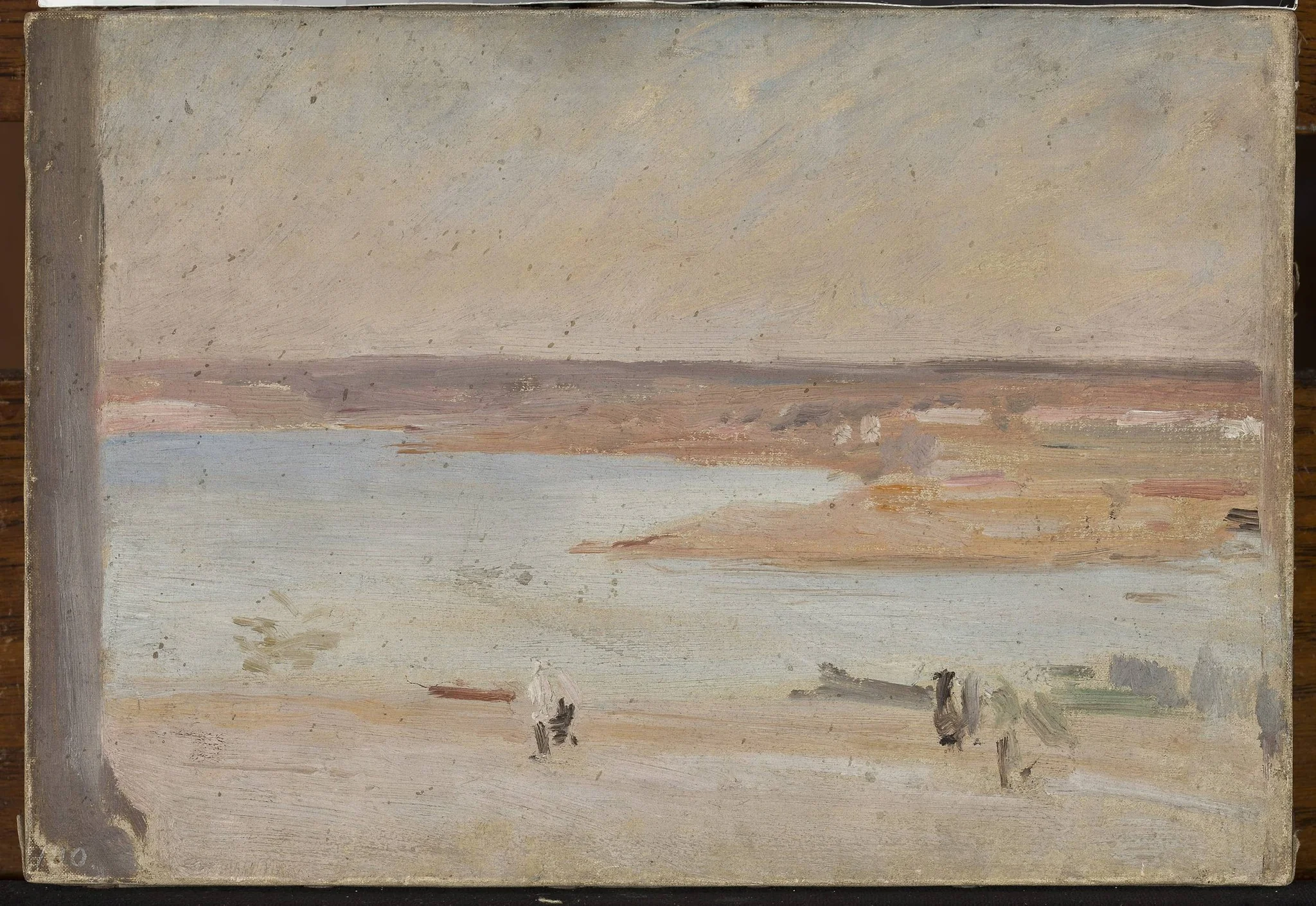 Desert landscape with a river