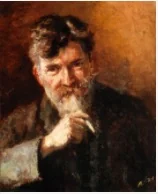 Portrait of David Houston, Professor at the Royal College of Science, by George William Russell, oil, 1911