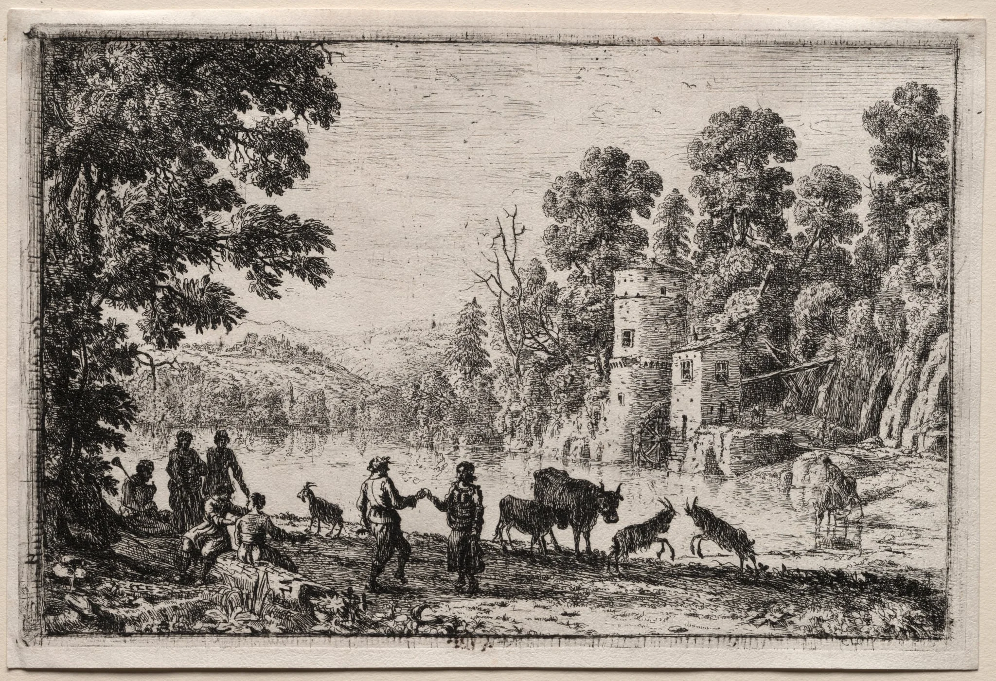 The Dance by the River, by Claude Lorrain, 1635