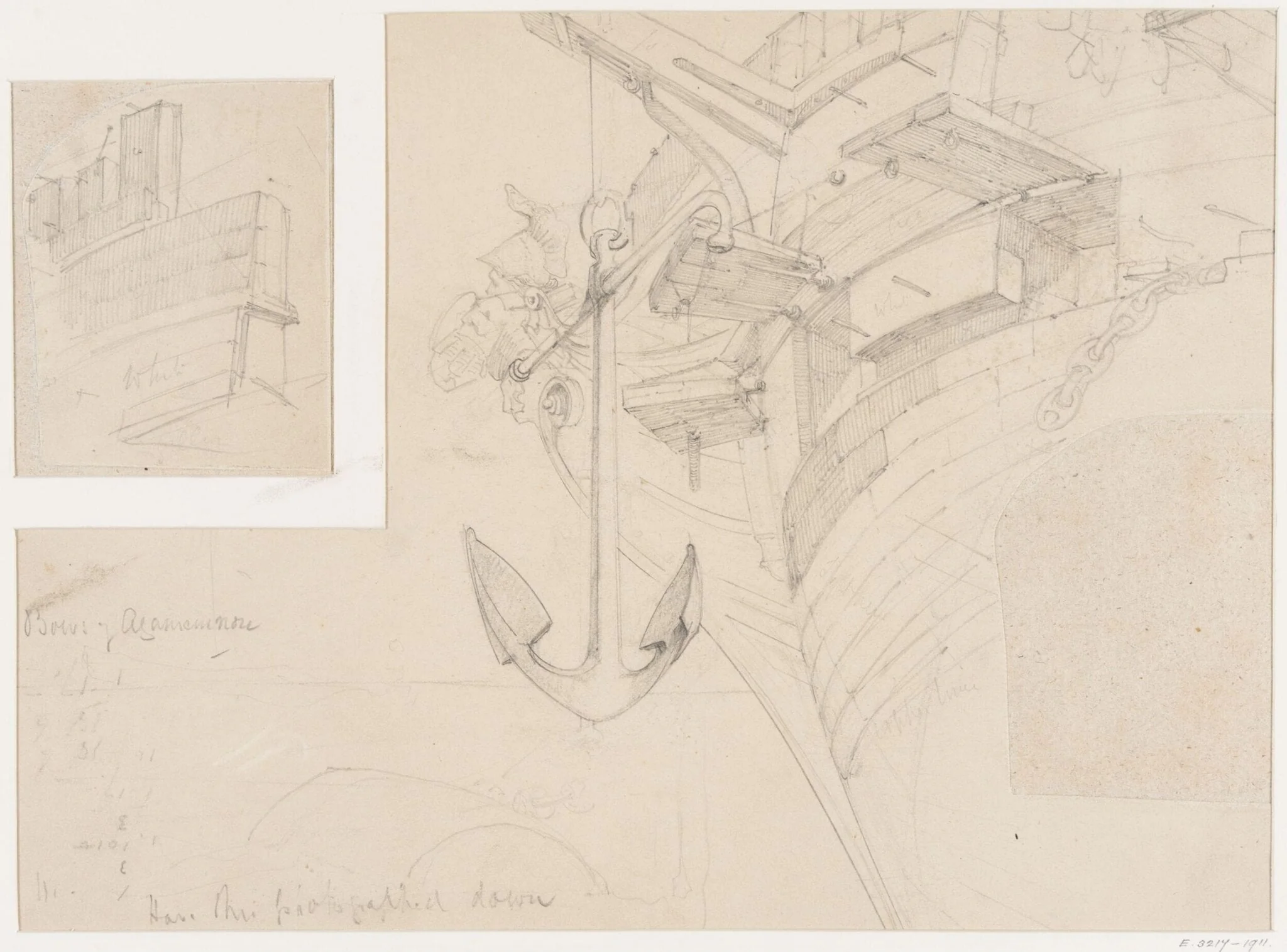 The Bows of the Agamemnon., by Haden