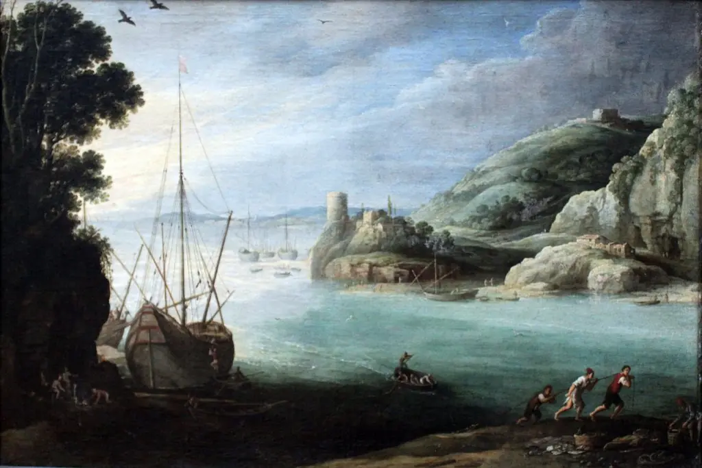 Mountainous seashore