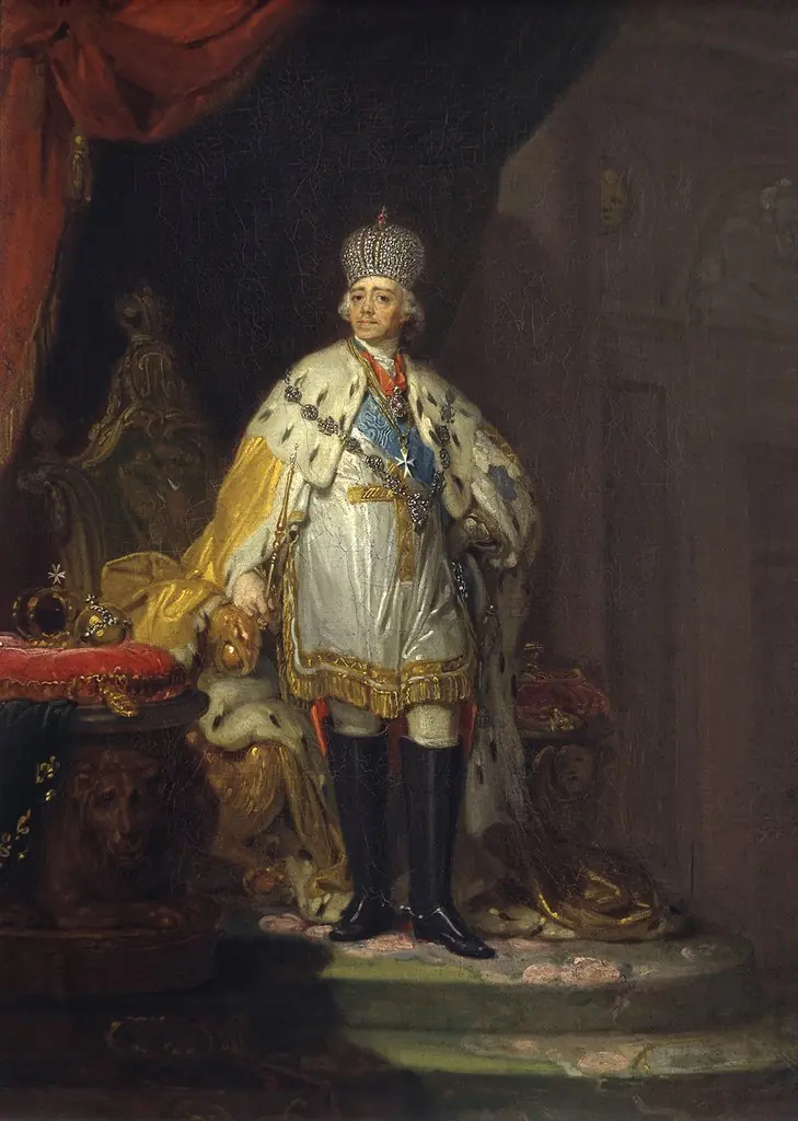 Portrait of Paul I in Ermine ‘Dalmation’ Mantle