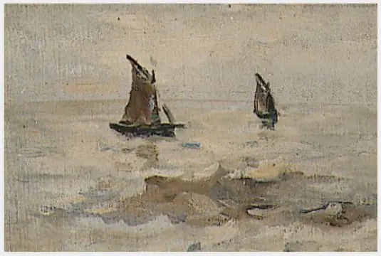 A Summer Sea with Boats