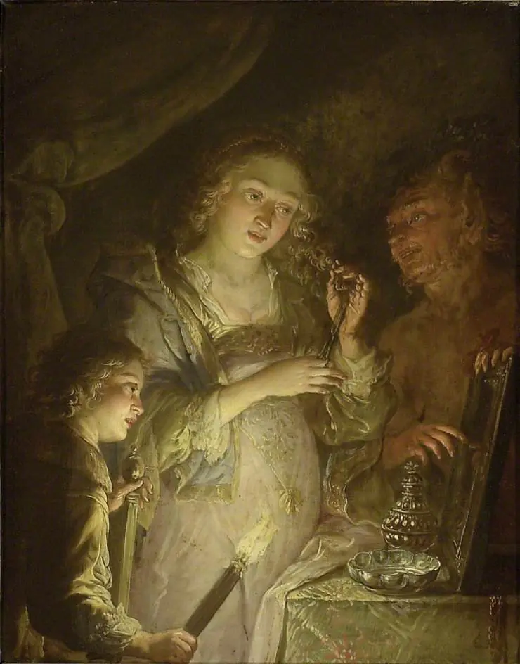 A young Woman at her Toilet: 'Pride'