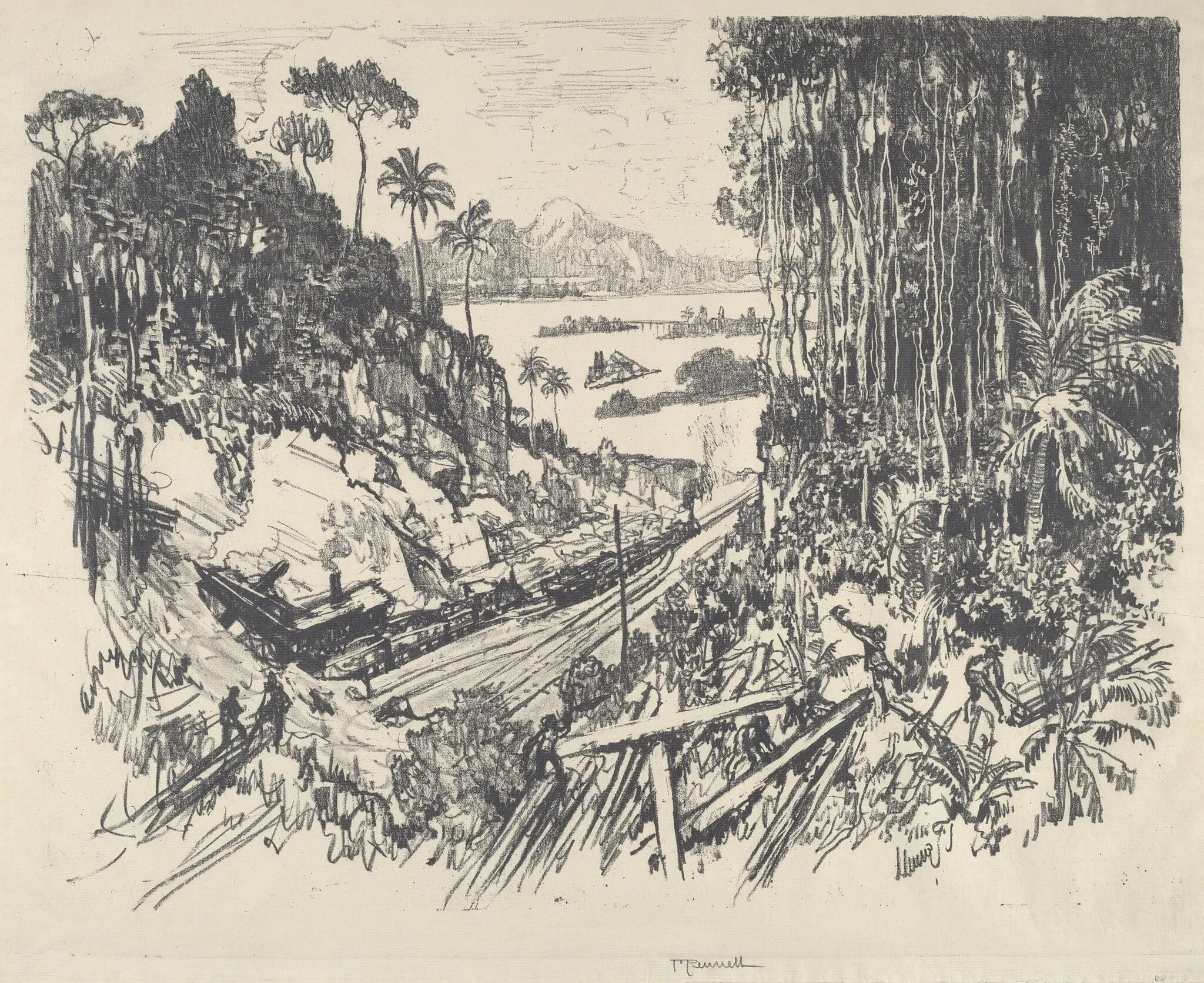 The Jungle, by Joseph Pennell, ink, 1912