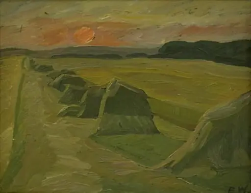 Landscape with Haystacks