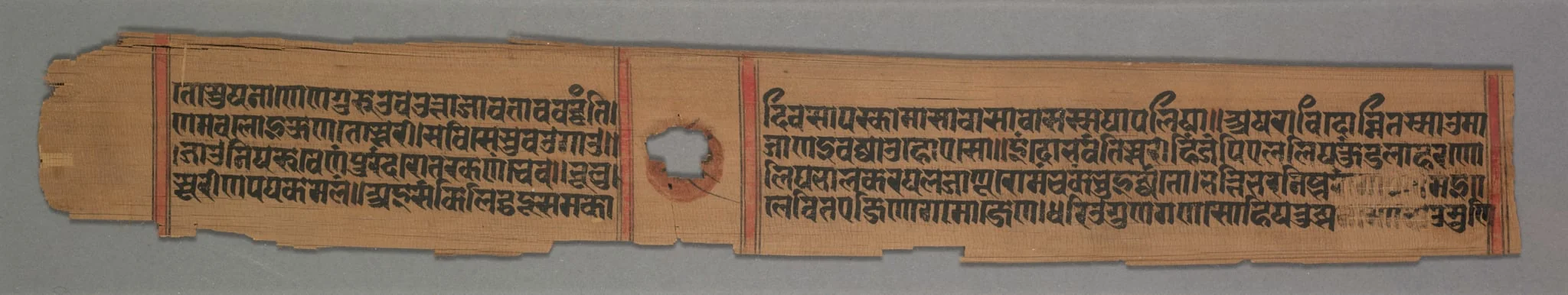 Folio (recto) from a Kalpa-sutra and Story of Kalakacharya of Devachandra: Text, by Devachandra, unspecified, 1279