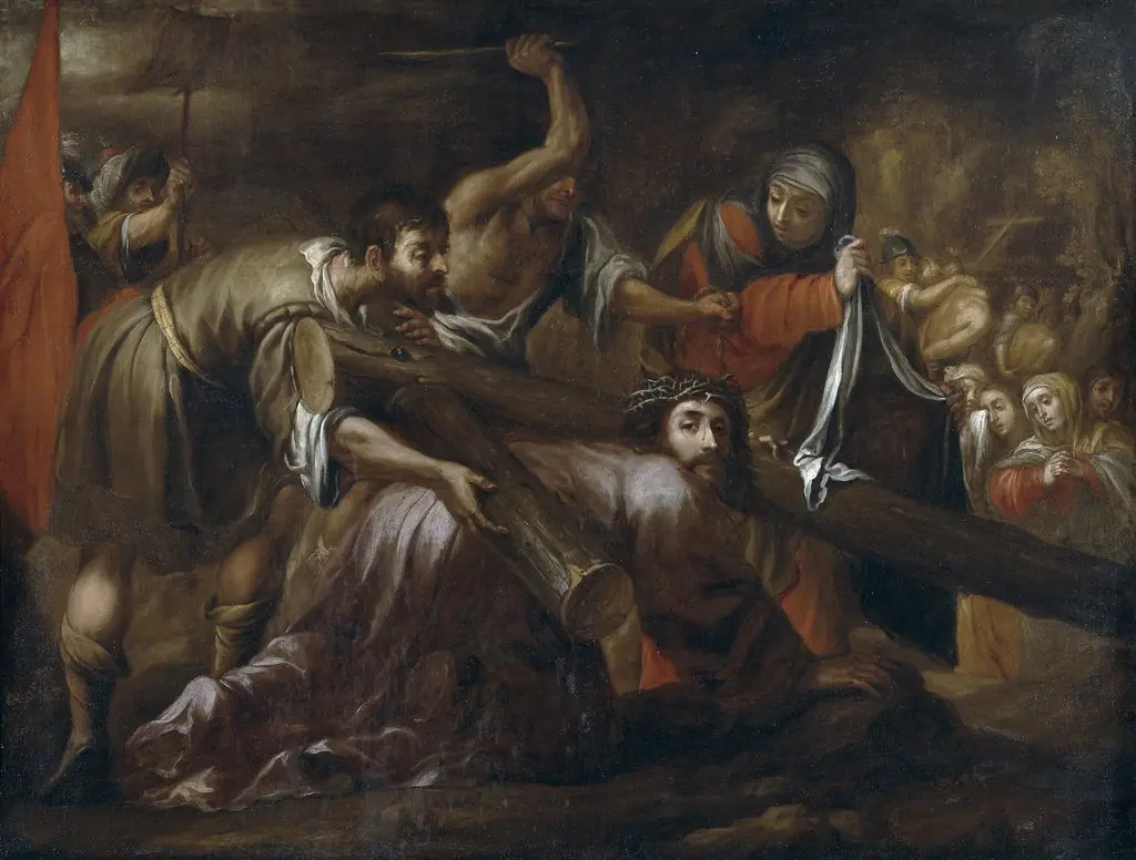 Christ on the way to Calvary and Saint Veronica