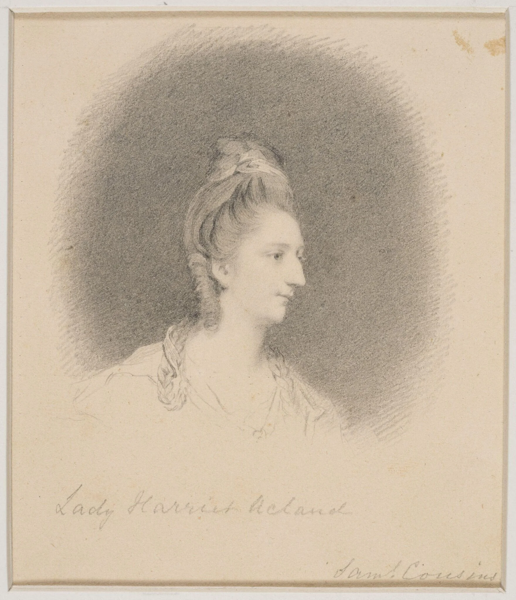 Portrait of Lady Harriet Acland, by Cousins, 1820